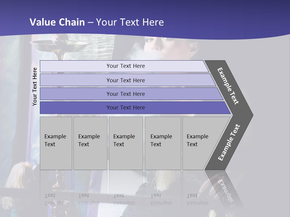 Hookah Women Beauty PowerPoint Template