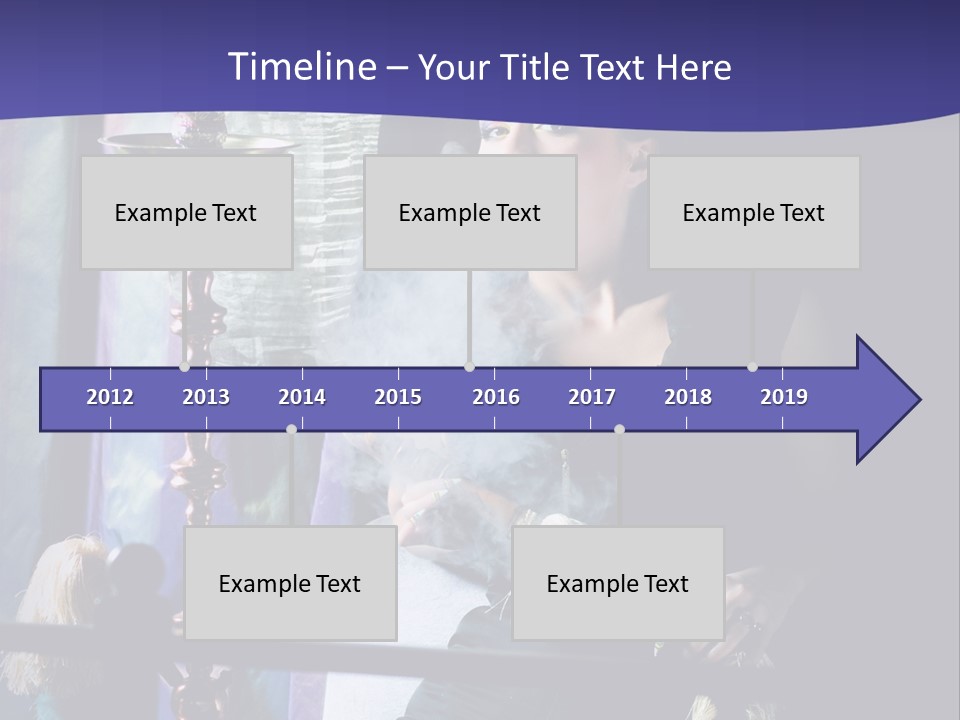 Hookah Women Beauty PowerPoint Template