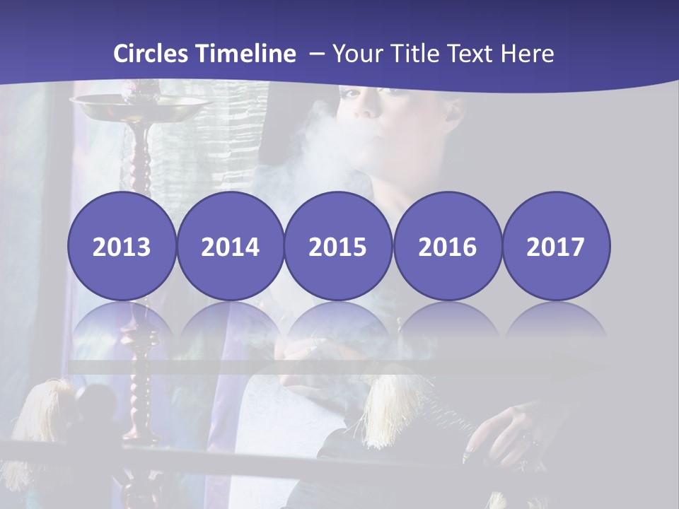 Hookah Women Beauty PowerPoint Template