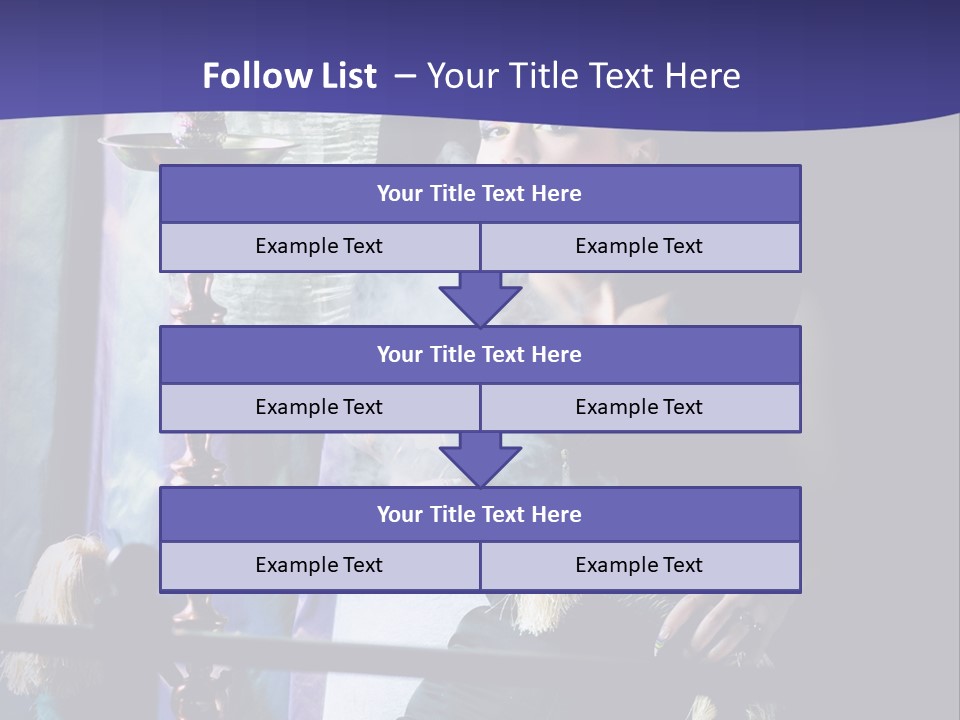 Hookah Women Beauty PowerPoint Template