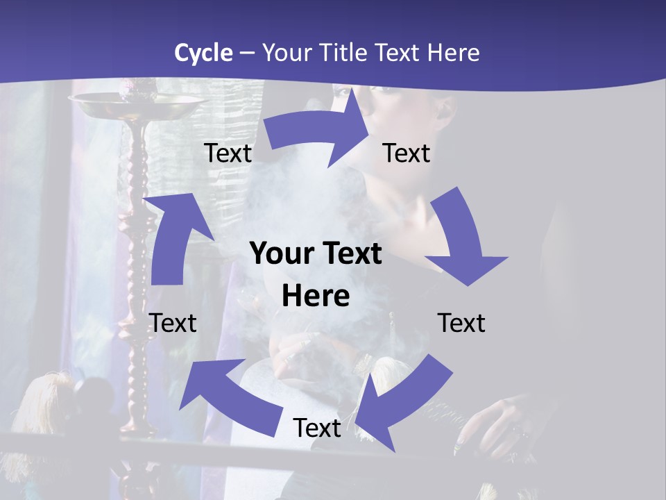 Hookah Women Beauty PowerPoint Template