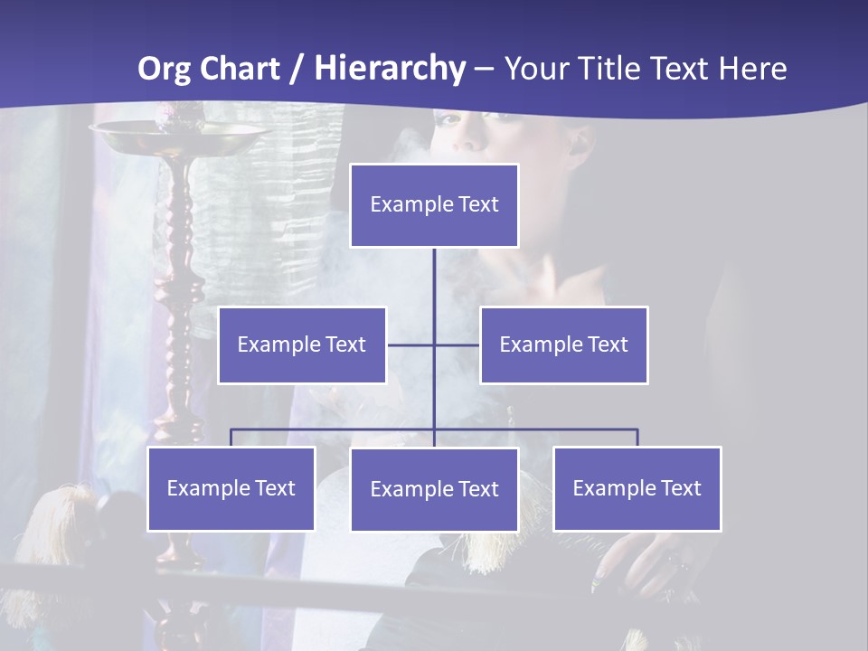 Hookah Women Beauty PowerPoint Template