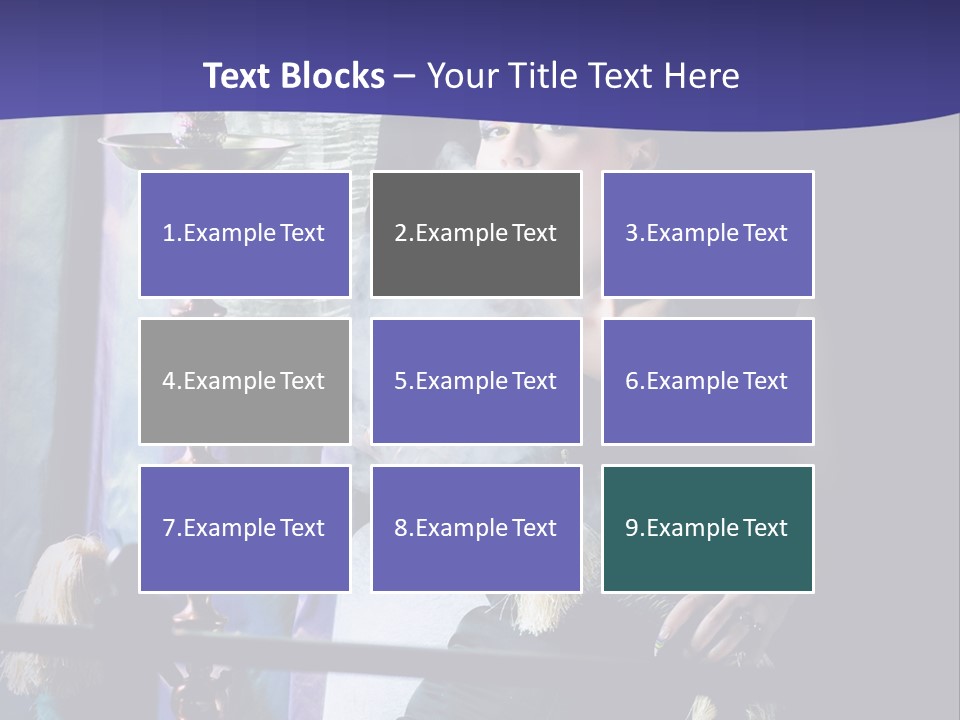 Hookah Women Beauty PowerPoint Template