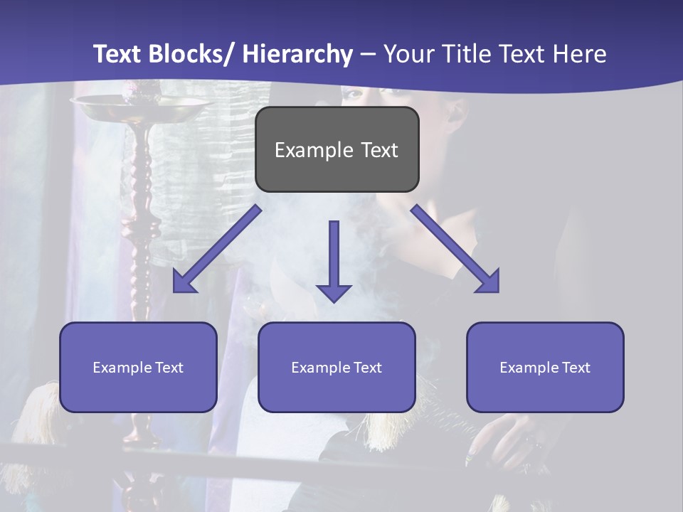 Hookah Women Beauty PowerPoint Template