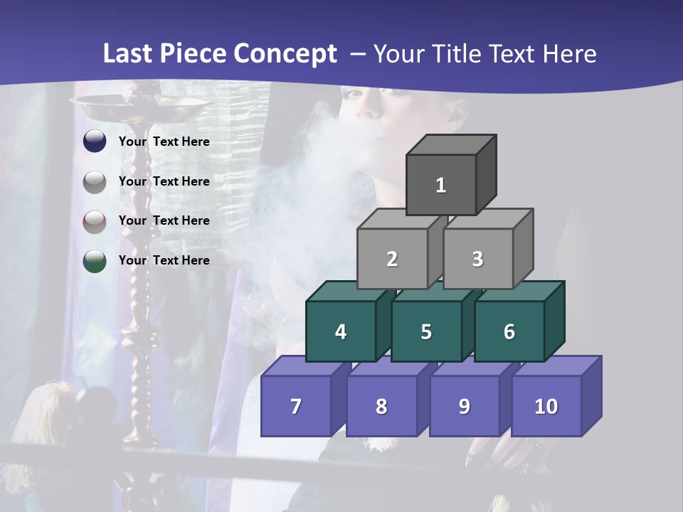 Hookah Women Beauty PowerPoint Template