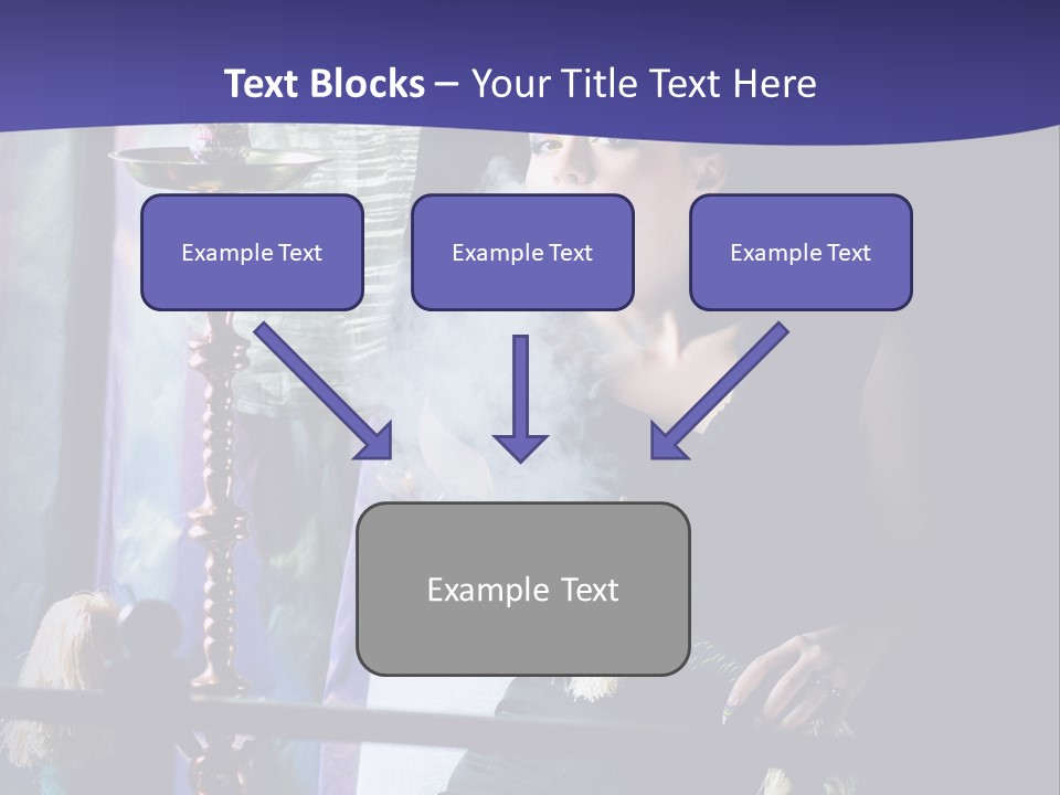 Hookah Women Beauty PowerPoint Template