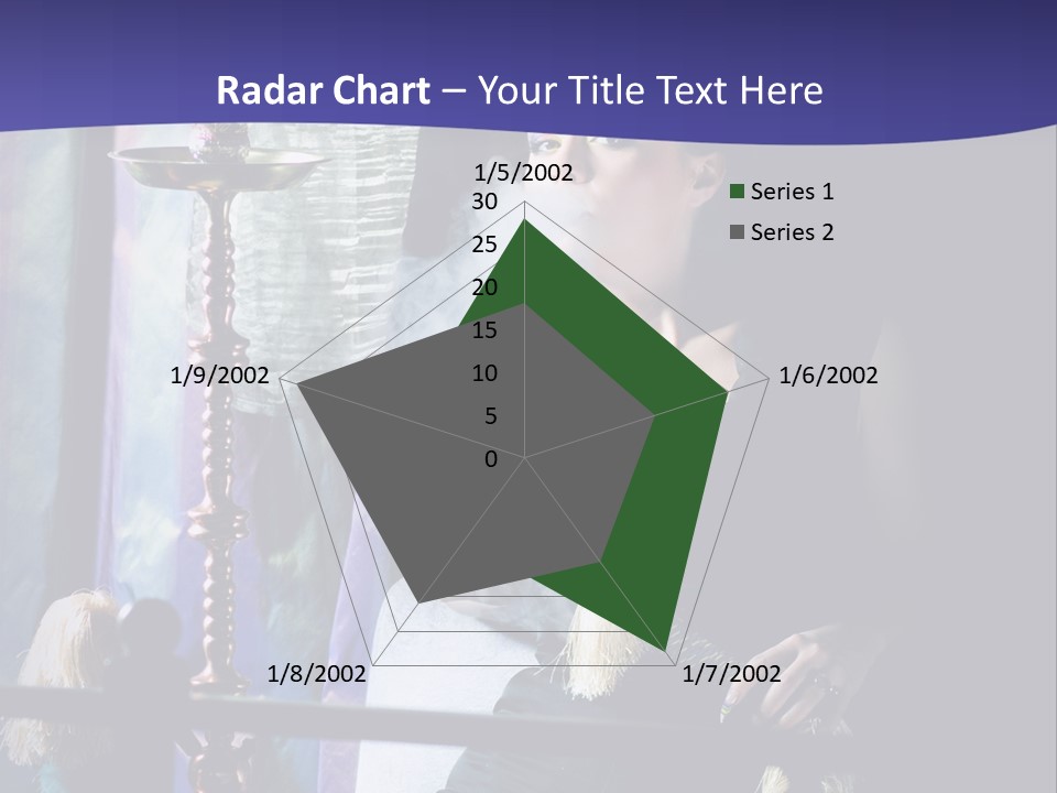 Hookah Women Beauty PowerPoint Template