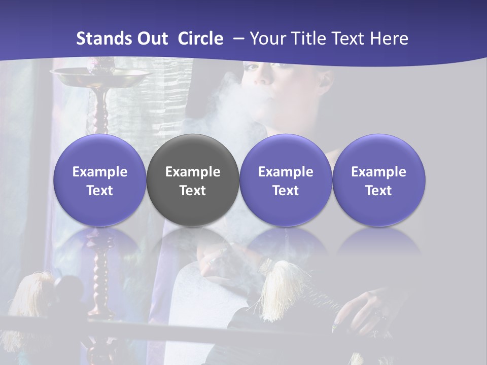 Hookah Women Beauty PowerPoint Template