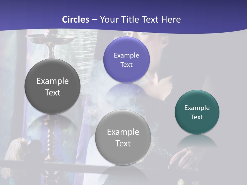 Hookah Women Beauty PowerPoint Template