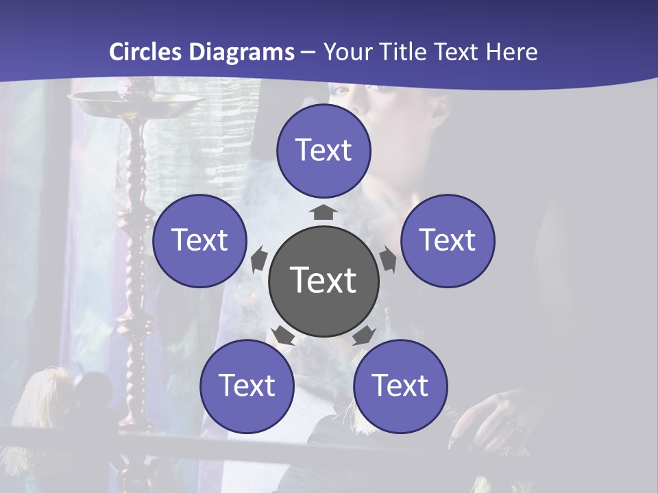 Hookah Women Beauty PowerPoint Template