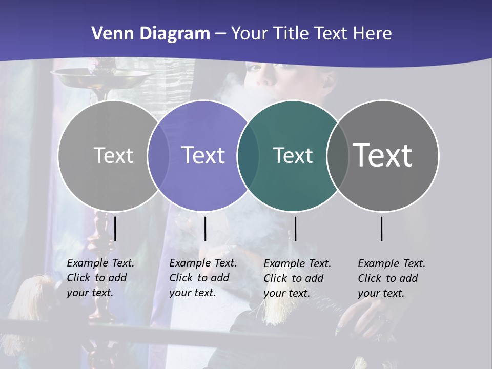 Hookah Women Beauty PowerPoint Template