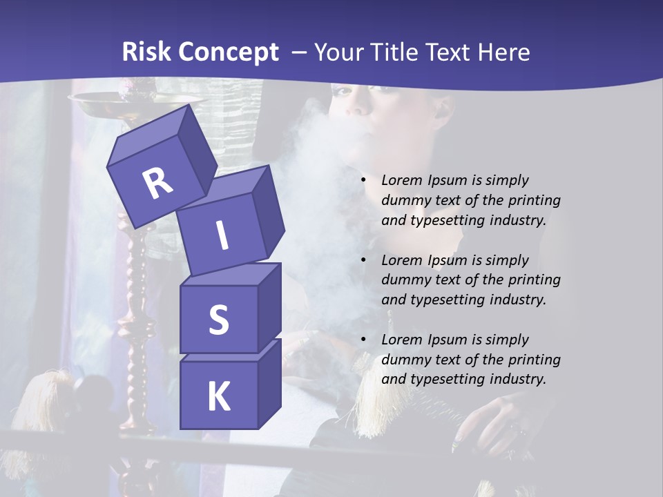 Hookah Women Beauty PowerPoint Template