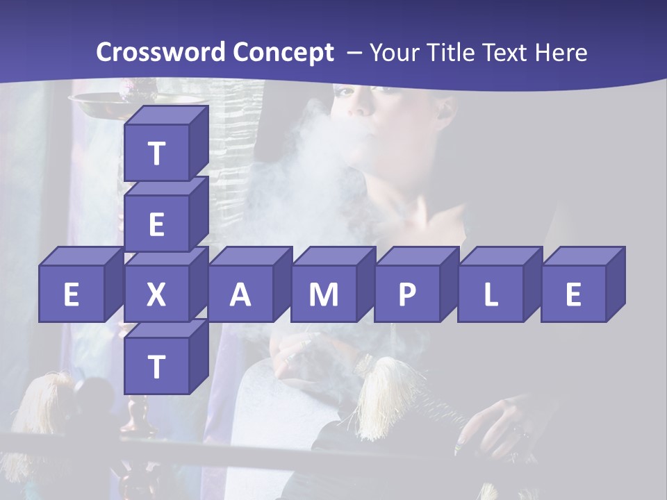 Hookah Women Beauty PowerPoint Template