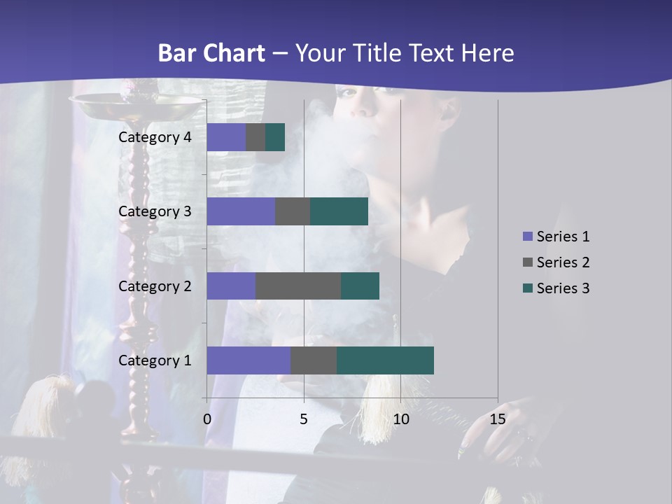 Hookah Women Beauty PowerPoint Template