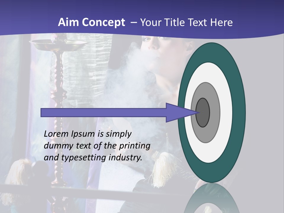 Hookah Women Beauty PowerPoint Template