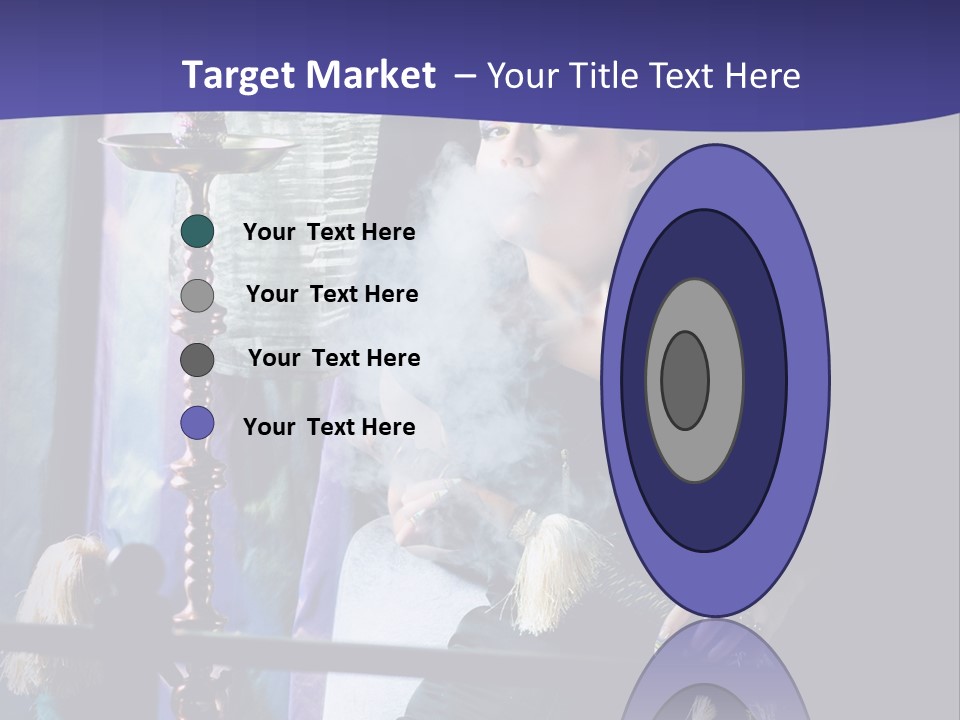 Hookah Women Beauty PowerPoint Template
