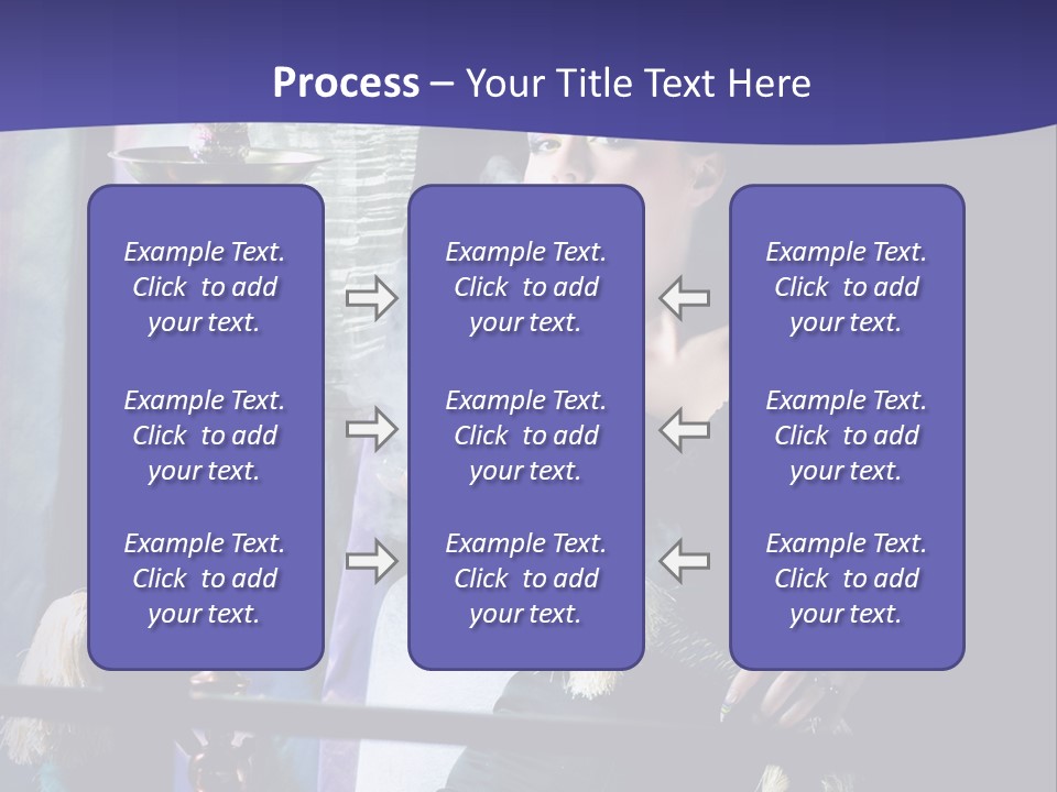 Hookah Women Beauty PowerPoint Template