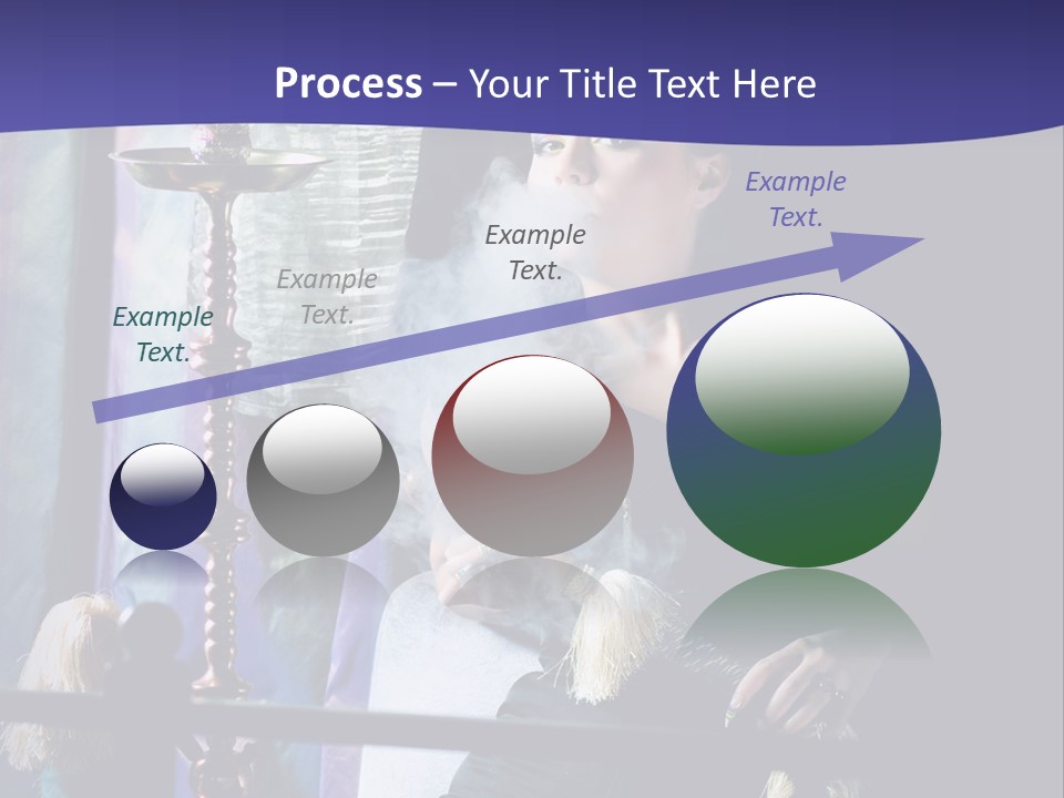 Hookah Women Beauty PowerPoint Template