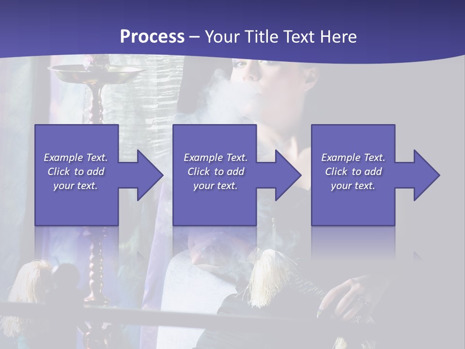 Hookah Women Beauty PowerPoint Template