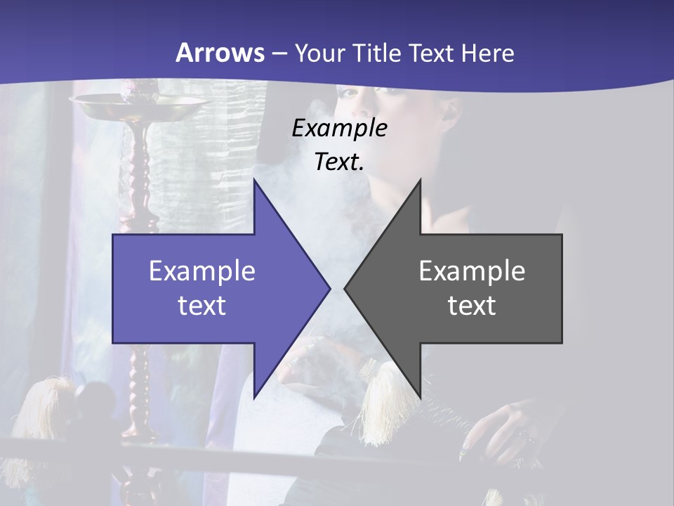 Hookah Women Beauty PowerPoint Template