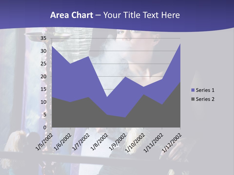 Hookah Women Beauty PowerPoint Template
