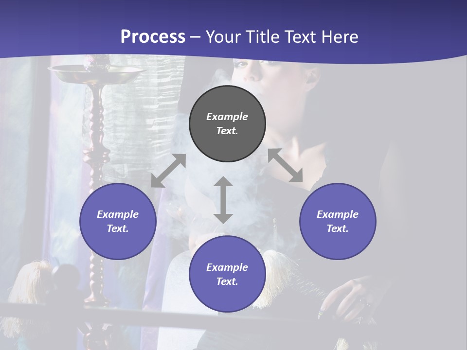 Hookah Women Beauty PowerPoint Template