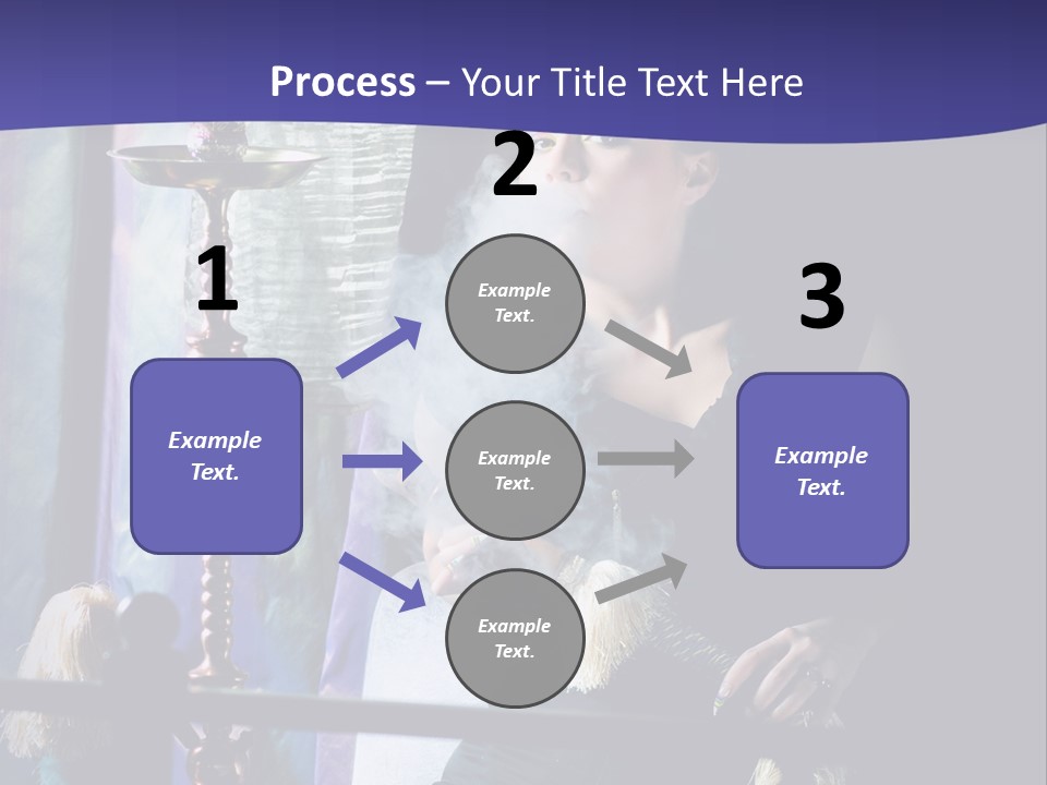 Hookah Women Beauty PowerPoint Template