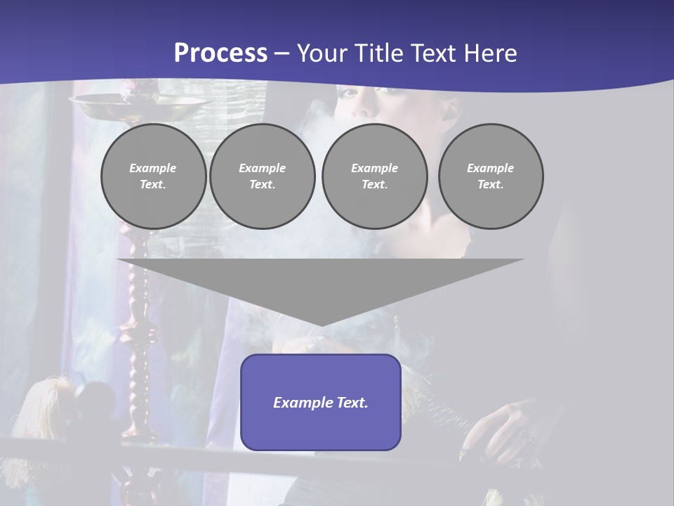 Hookah Women Beauty PowerPoint Template