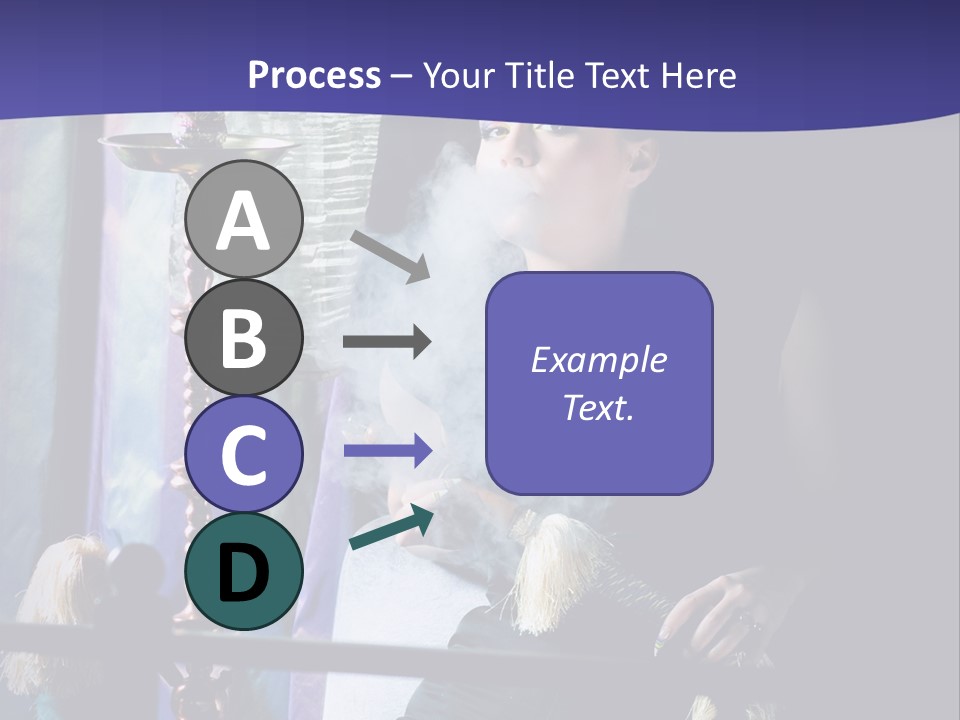 Hookah Women Beauty PowerPoint Template