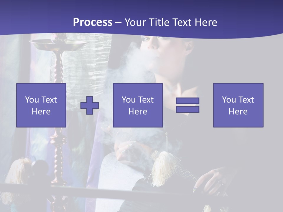 Hookah Women Beauty PowerPoint Template