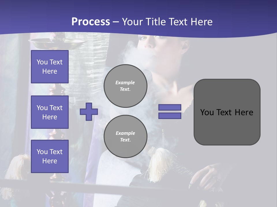 Hookah Women Beauty PowerPoint Template