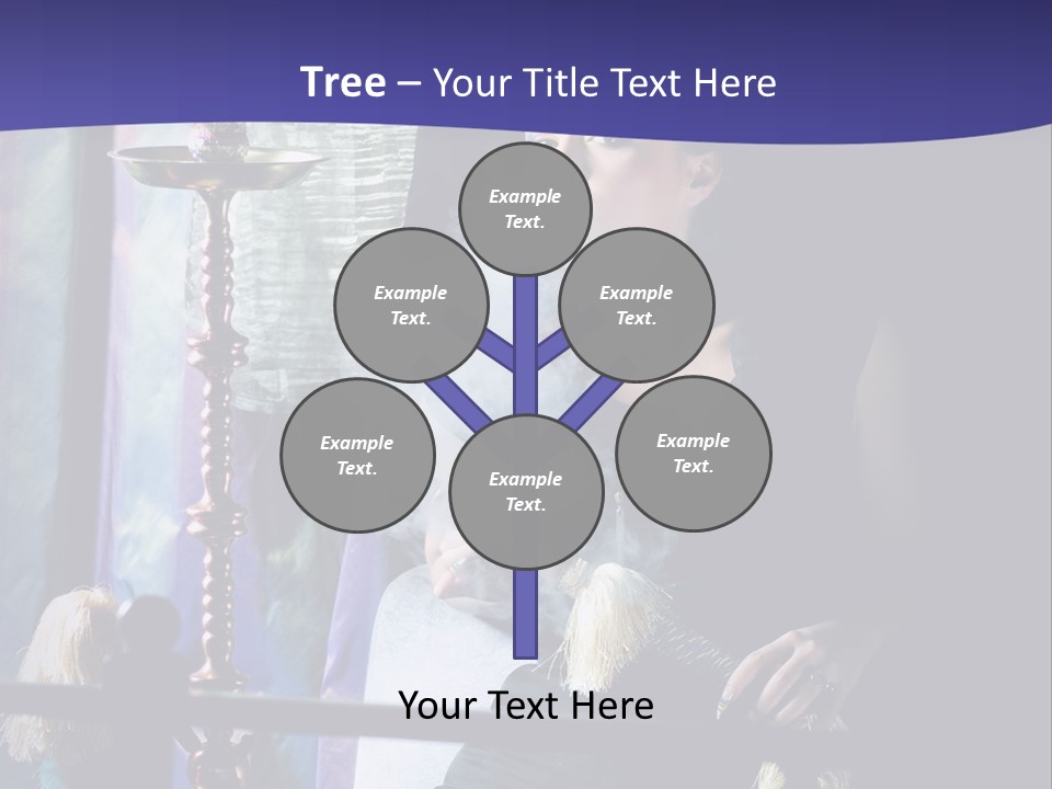 Hookah Women Beauty PowerPoint Template