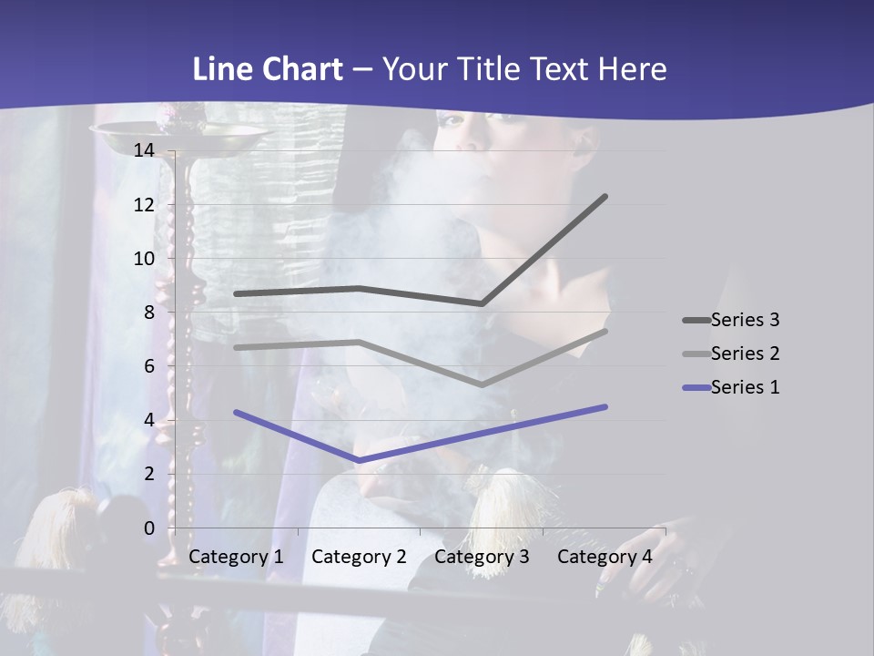 Hookah Women Beauty PowerPoint Template