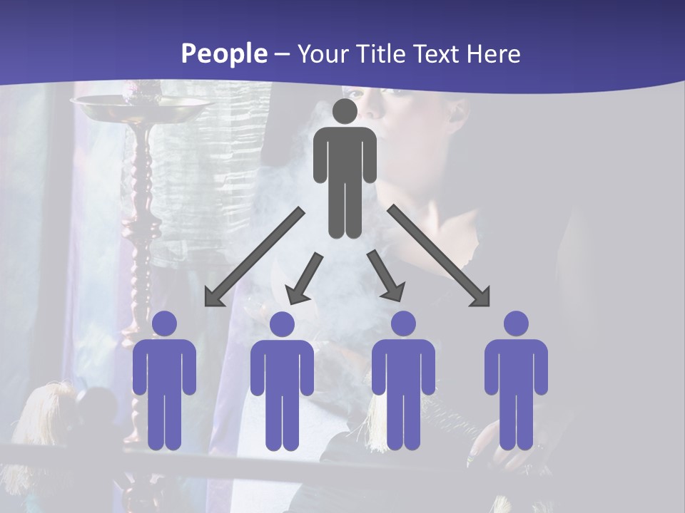 Hookah Women Beauty PowerPoint Template