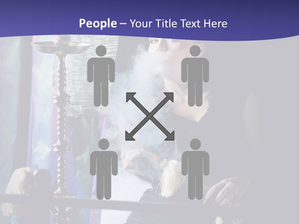 Hookah Women Beauty PowerPoint Template
