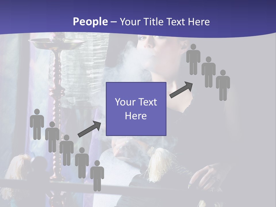 Hookah Women Beauty PowerPoint Template