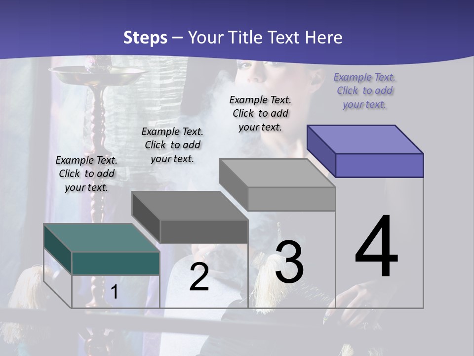 Hookah Women Beauty PowerPoint Template