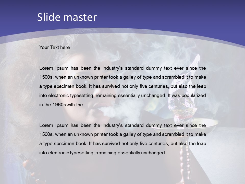 Elegance Model Lips PowerPoint Template