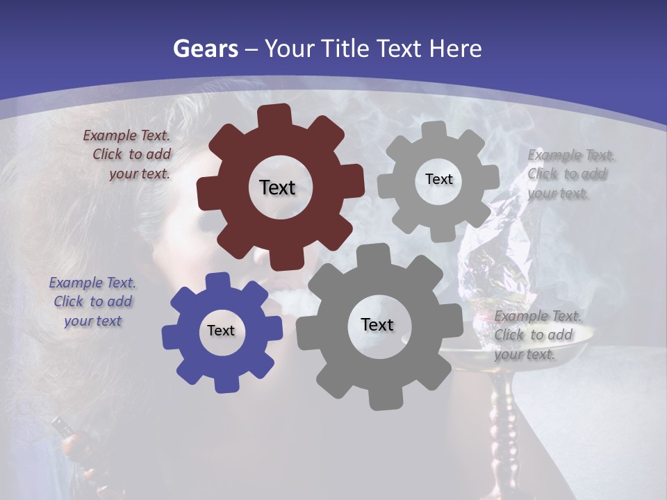 Elegance Model Lips PowerPoint Template