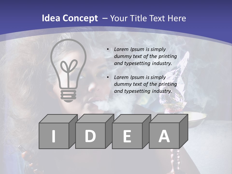 Elegance Model Lips PowerPoint Template