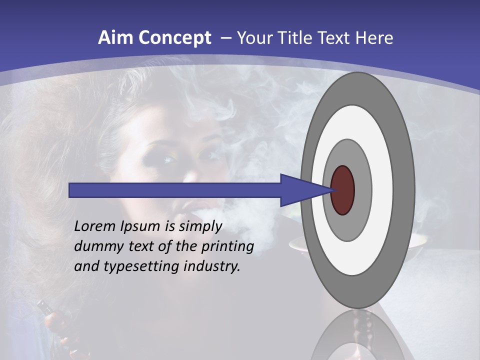 Elegance Model Lips PowerPoint Template