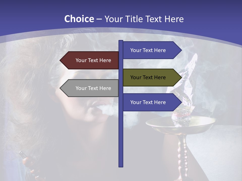 Elegance Model Lips PowerPoint Template