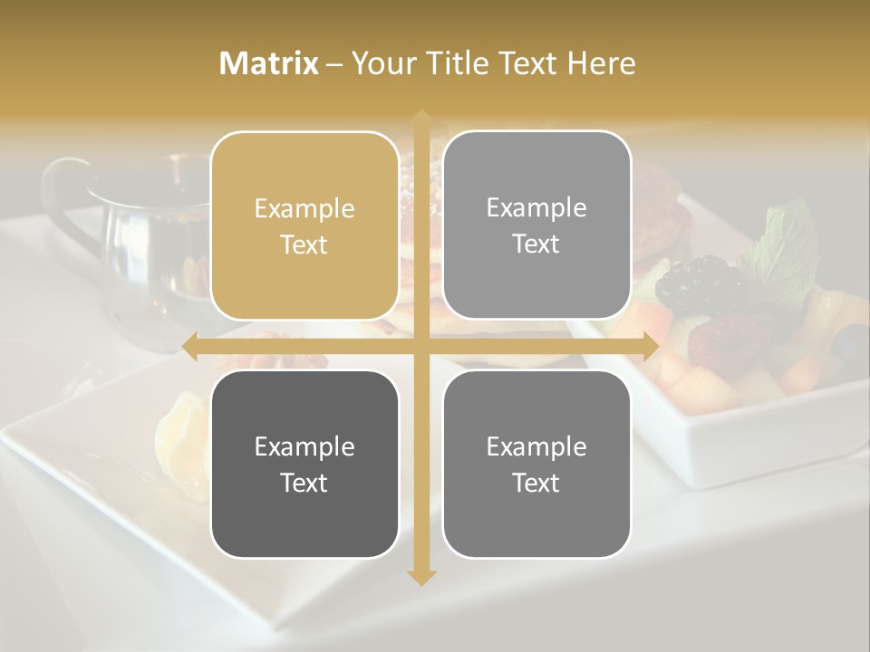 Crepe Cafe Goods PowerPoint Template