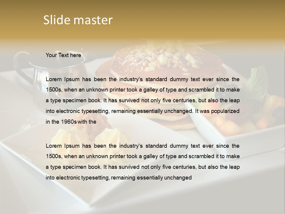 Crepe Cafe Goods PowerPoint Template