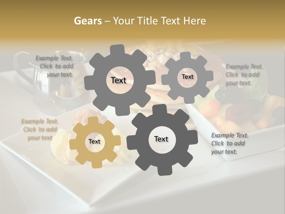 Crepe Cafe Goods PowerPoint Template