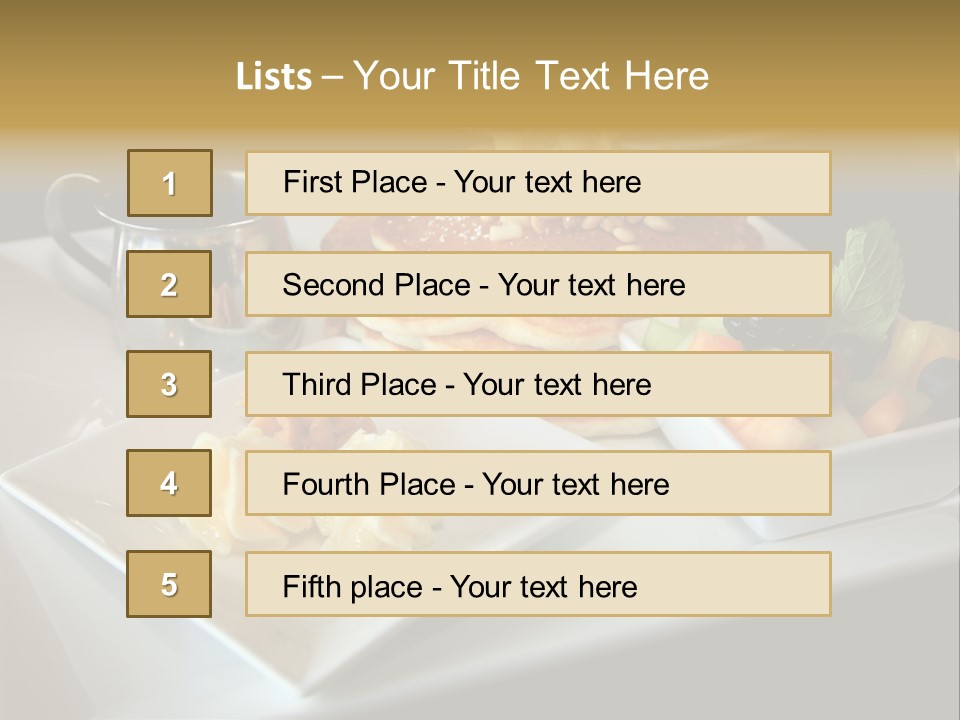 Crepe Cafe Goods PowerPoint Template