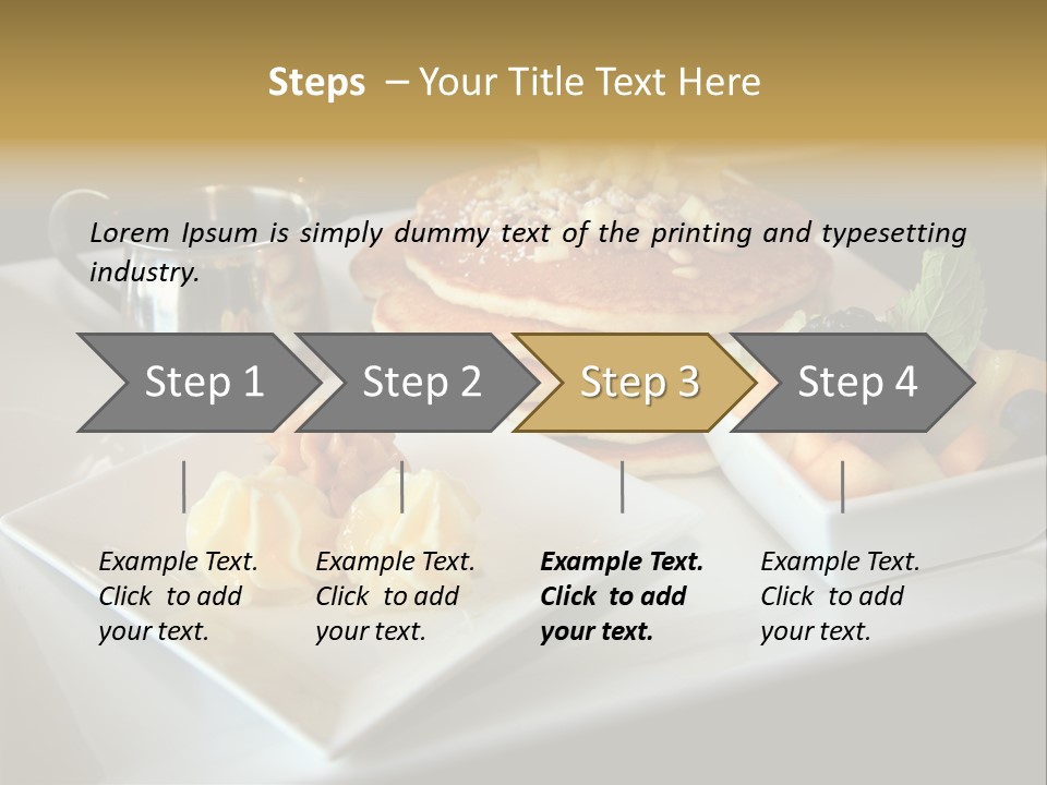 Crepe Cafe Goods PowerPoint Template