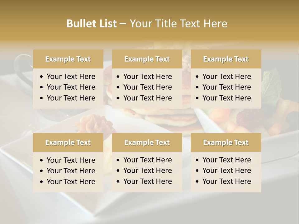 Crepe Cafe Goods PowerPoint Template