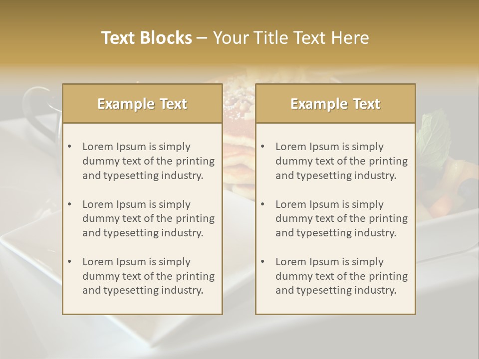 Crepe Cafe Goods PowerPoint Template