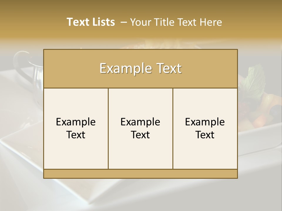Crepe Cafe Goods PowerPoint Template